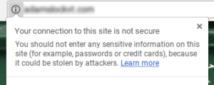 Avoid this Google security warning.