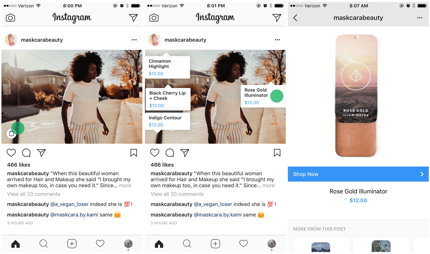 Instagram is embracing e commerce with tagged images that bring users to the products for sale.